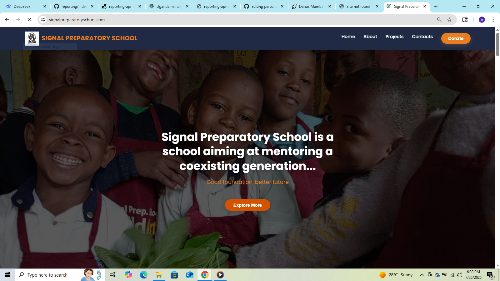 School Website by Darius Mumbere